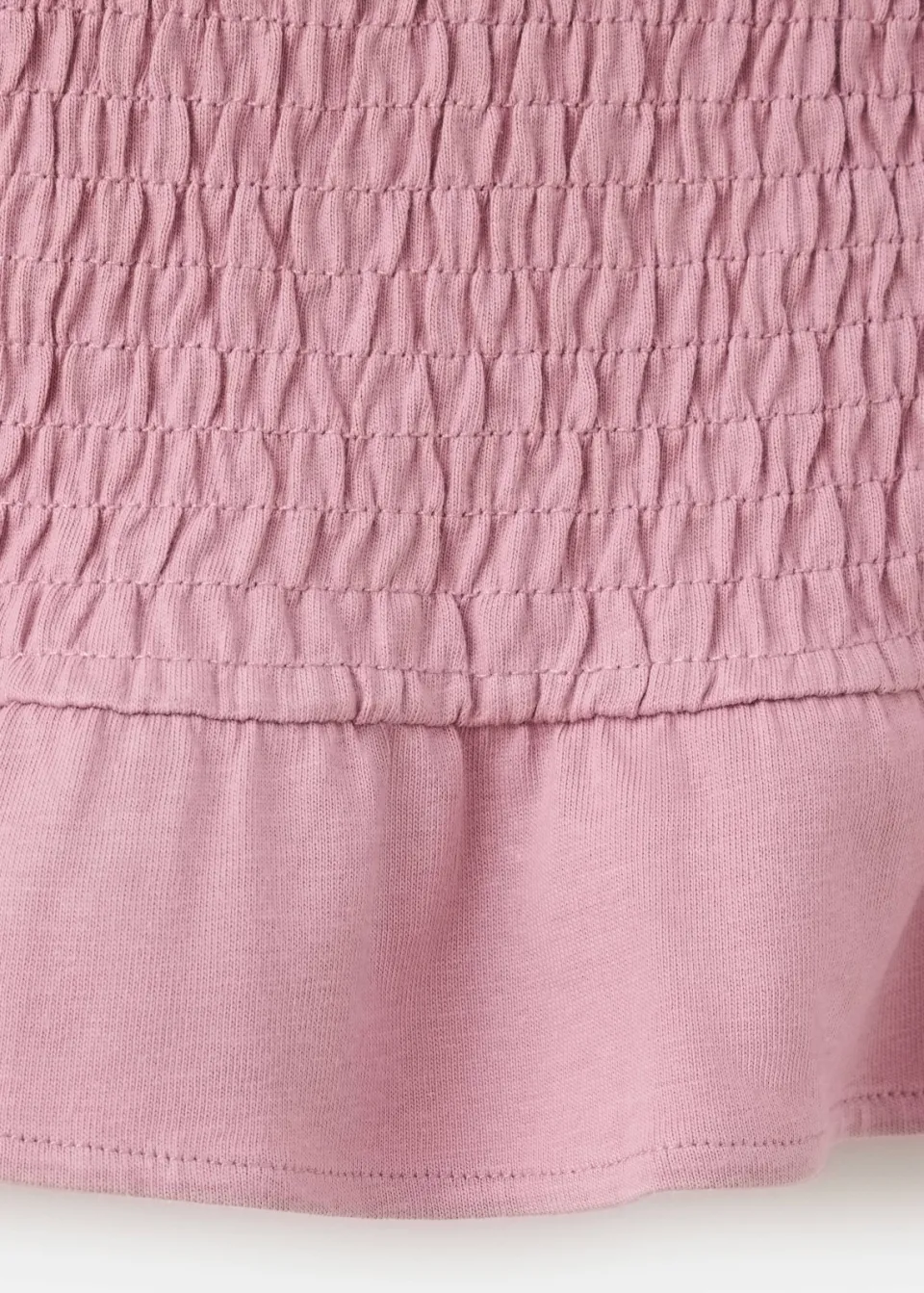 Mango longsleeve met ruches en smockwerk roze, foto 6