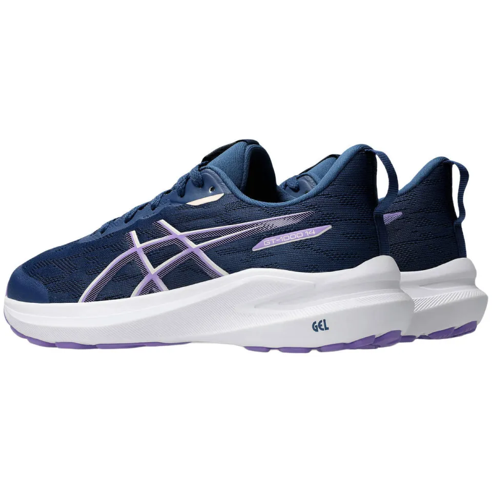 Asics GT-1000 14 mesh hardloopschoenen - blauw/roze, foto 4