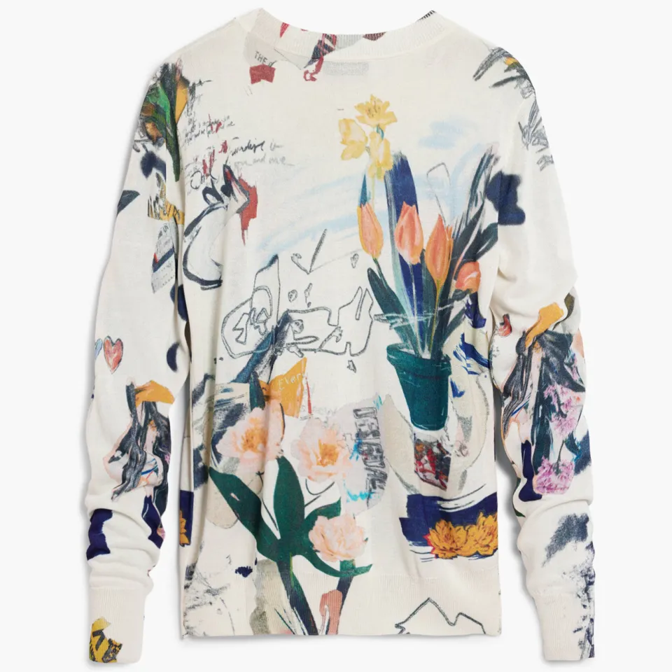 Desigual pullover ecru, foto 2