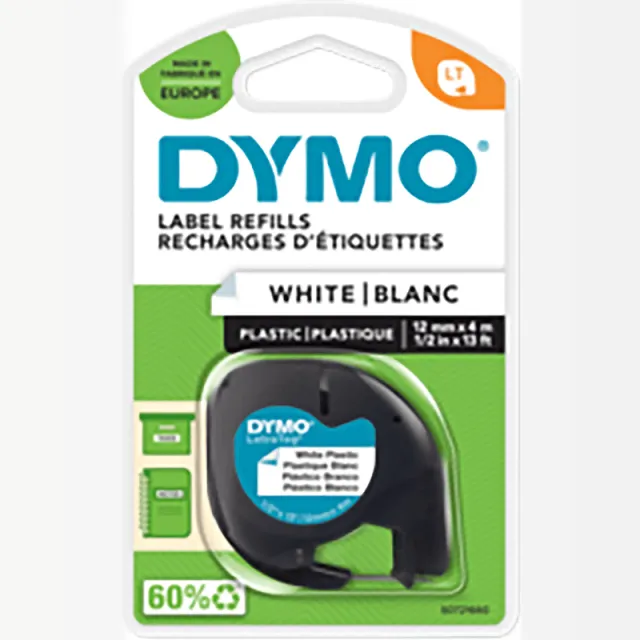 Dymo 91221 (S0721660) Tape Zwart op wit, foto 2