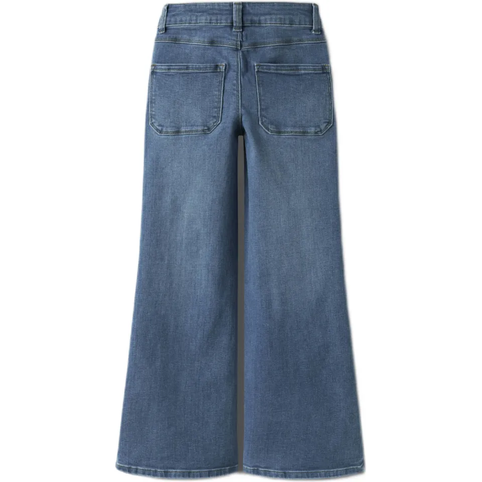 NAME IT KIDS wide leg jeans Medium blue denim, foto 3