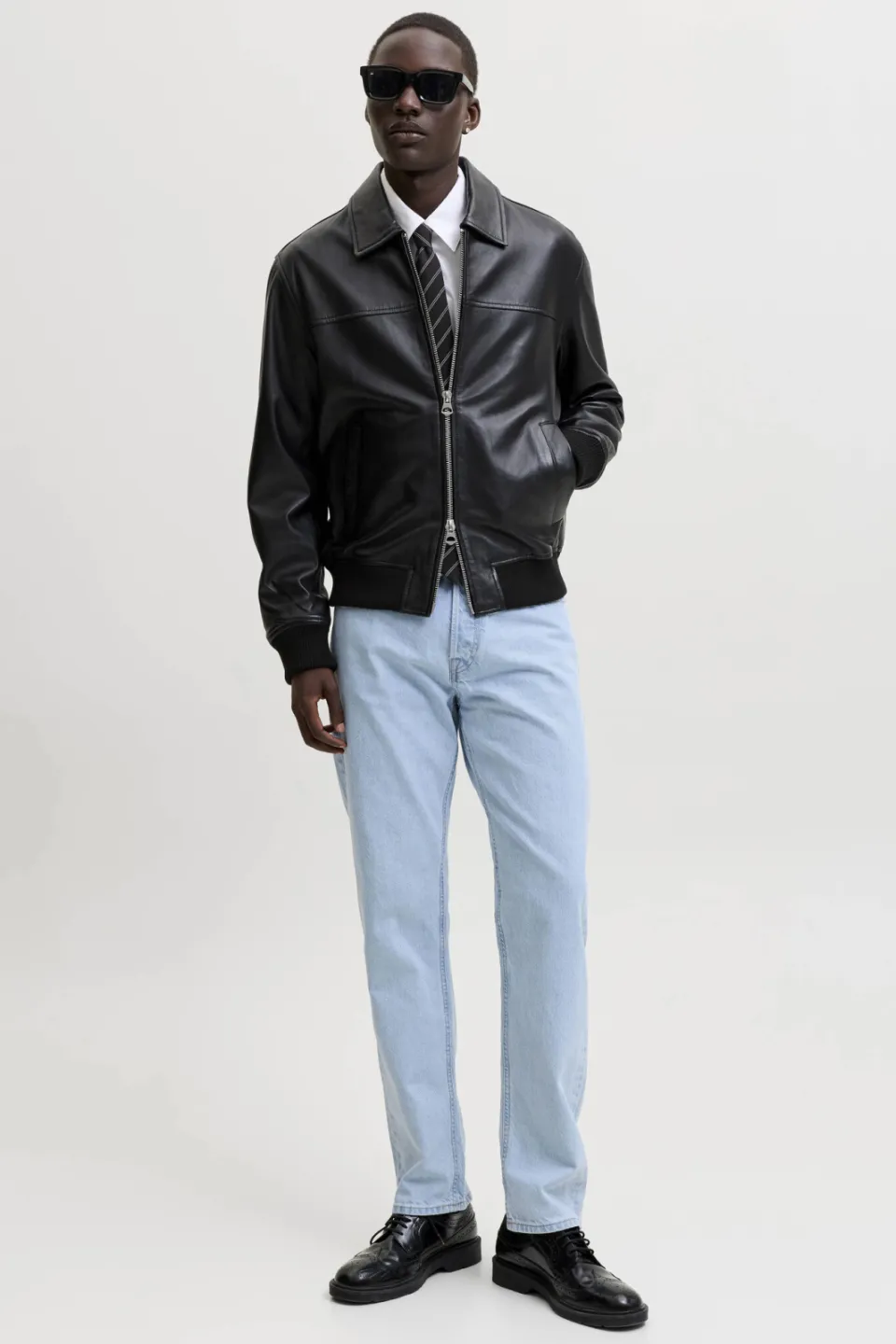 Jack & Jones JEANS INTELLIGENCE relaxed fit jeans - light blue denim, foto 5