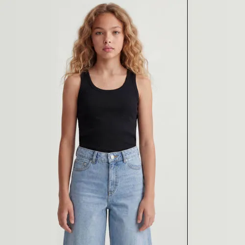 JJXX GIRL ribgebreide tanktop zwart, foto 5