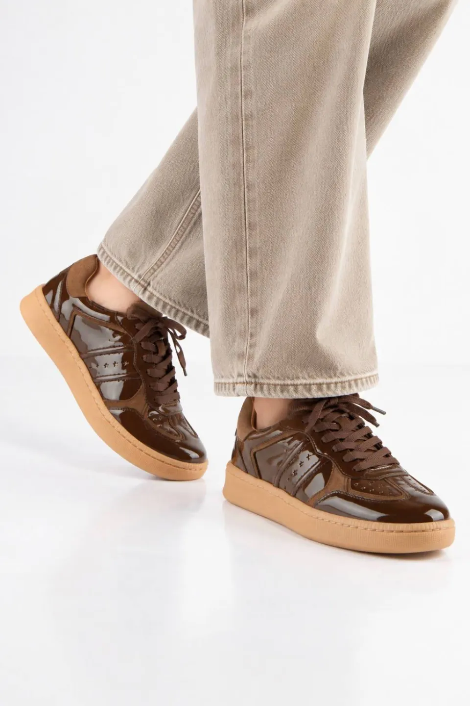 DWRS Label Mirabel sneakers donkerbruin, foto 8