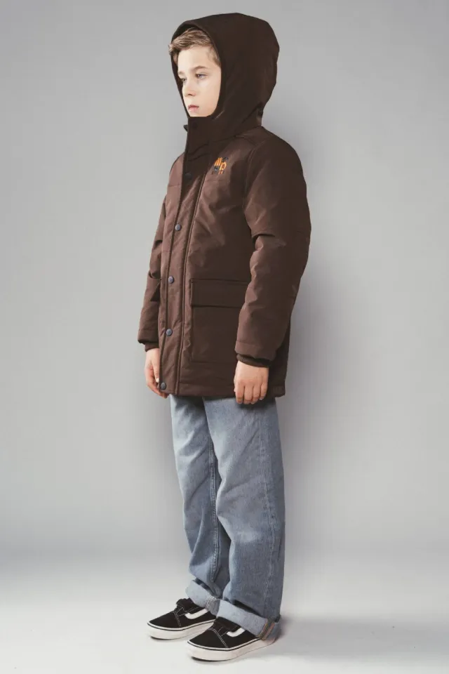 Moodstreet Jasper winterparka donkerbruin, foto 2