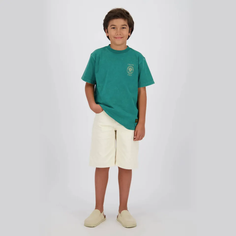 Vingino T-shirt met backprint groen, foto 5