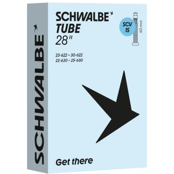 Schwalbe SCV15 binnenband voor fiets 28 inch zwart