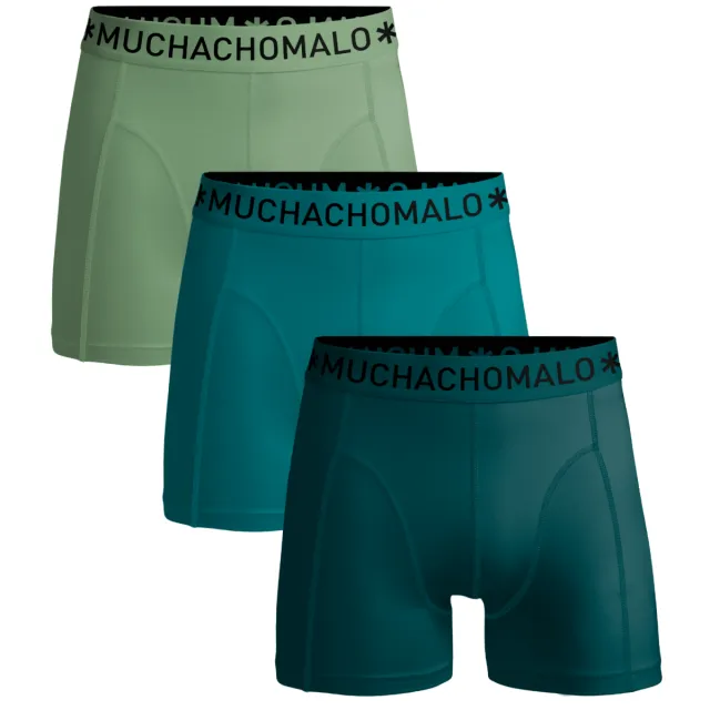 Muchachomalo Heren 3-pack Boxershorts Groen