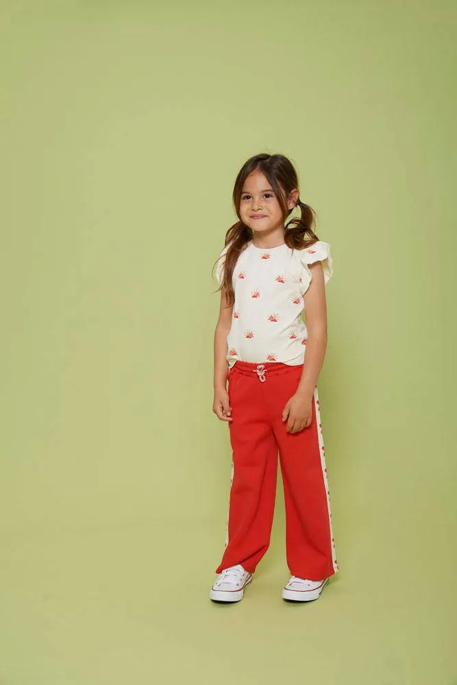 Jubel Salsa Sunset t-shirt ecru met roze, foto 7