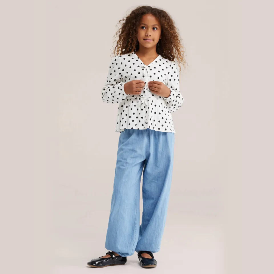 WE Fashion blouse wit/zwart, foto 4
