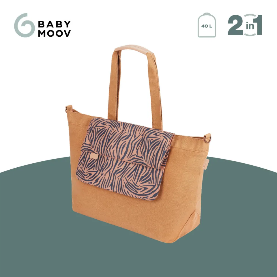 Babymoov Tote Bag luiertas bruin zebra, foto 7