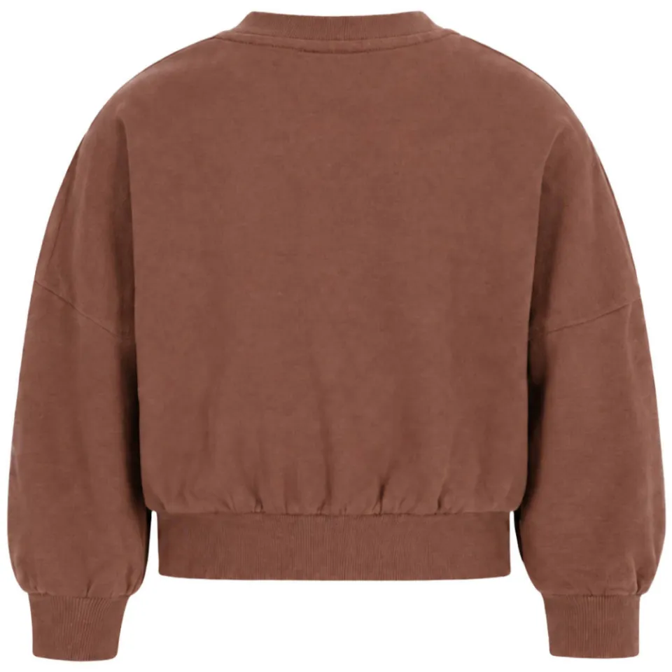 Like Flo oversized sweater met print - bruin, foto 3