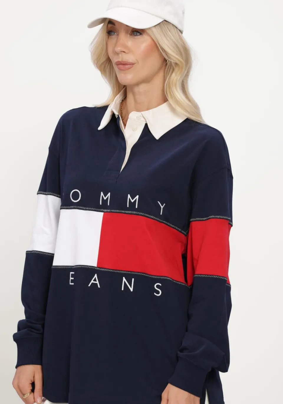 Tommy Jeans sweater marineblauw, foto 8