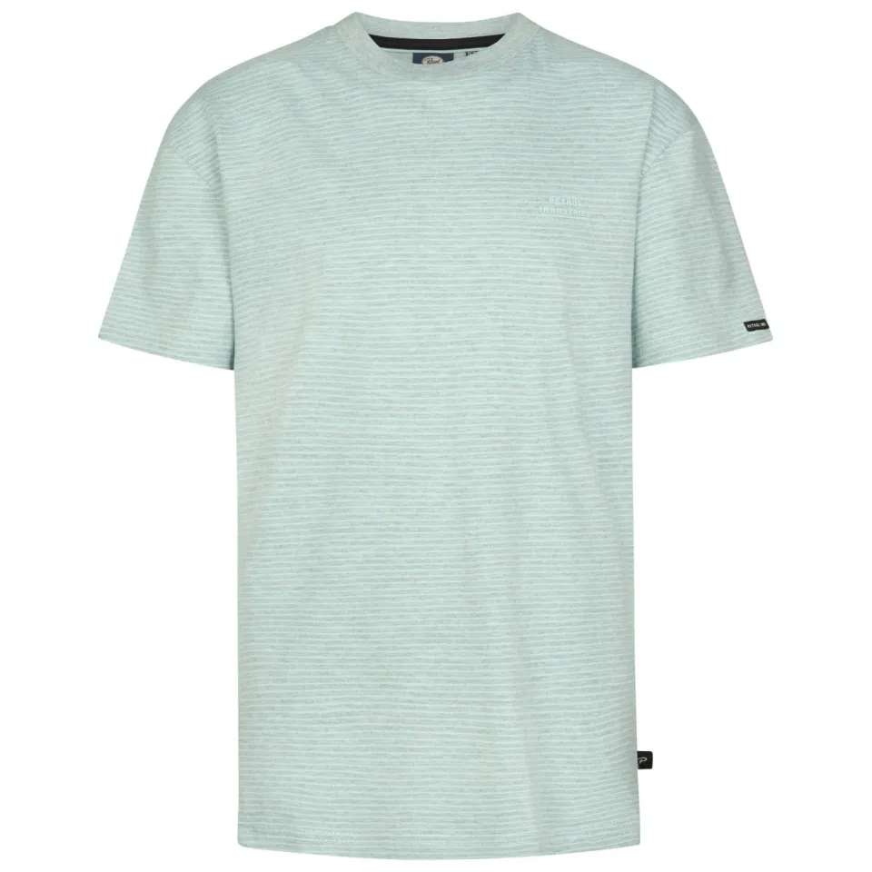 Petrol Industries gestreepte t-shirt mintgroen, foto 2