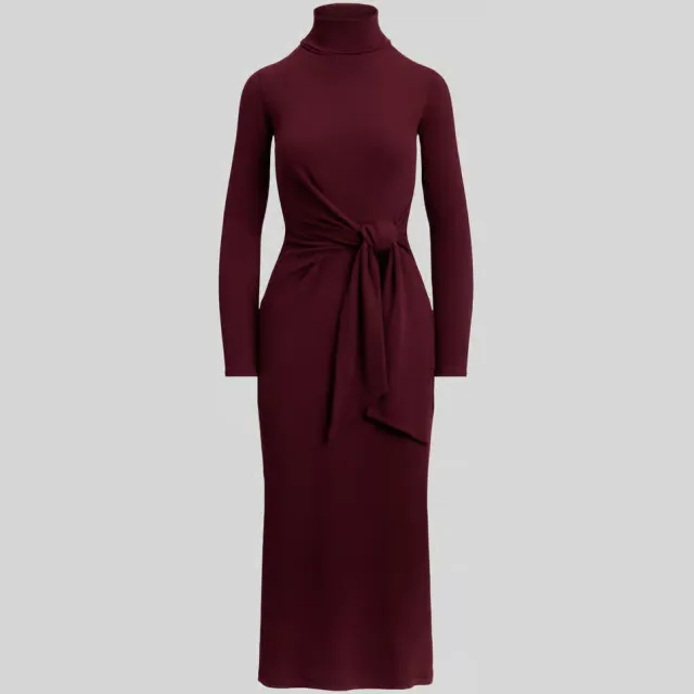 Lauren Ralph Lauren Vaureen jurk bordeaux, foto 2