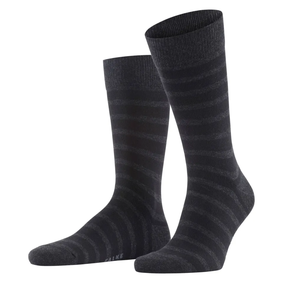 Falke Happy sokken donkergrijs donkerblauw, foto 3
