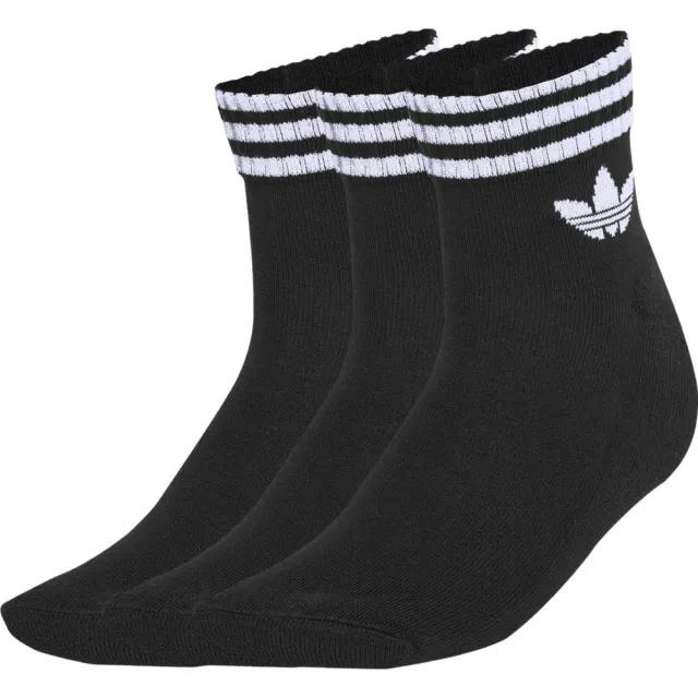Adidas 3-Stripes Ankle Socks 3 paar zwart, foto 2