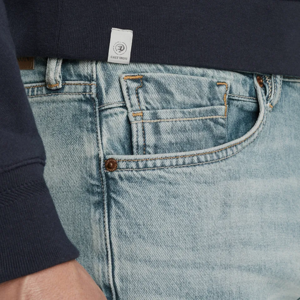 Cast Iron VALVER regular fit jeans tonal prussian indigo lichtblauw, foto 3