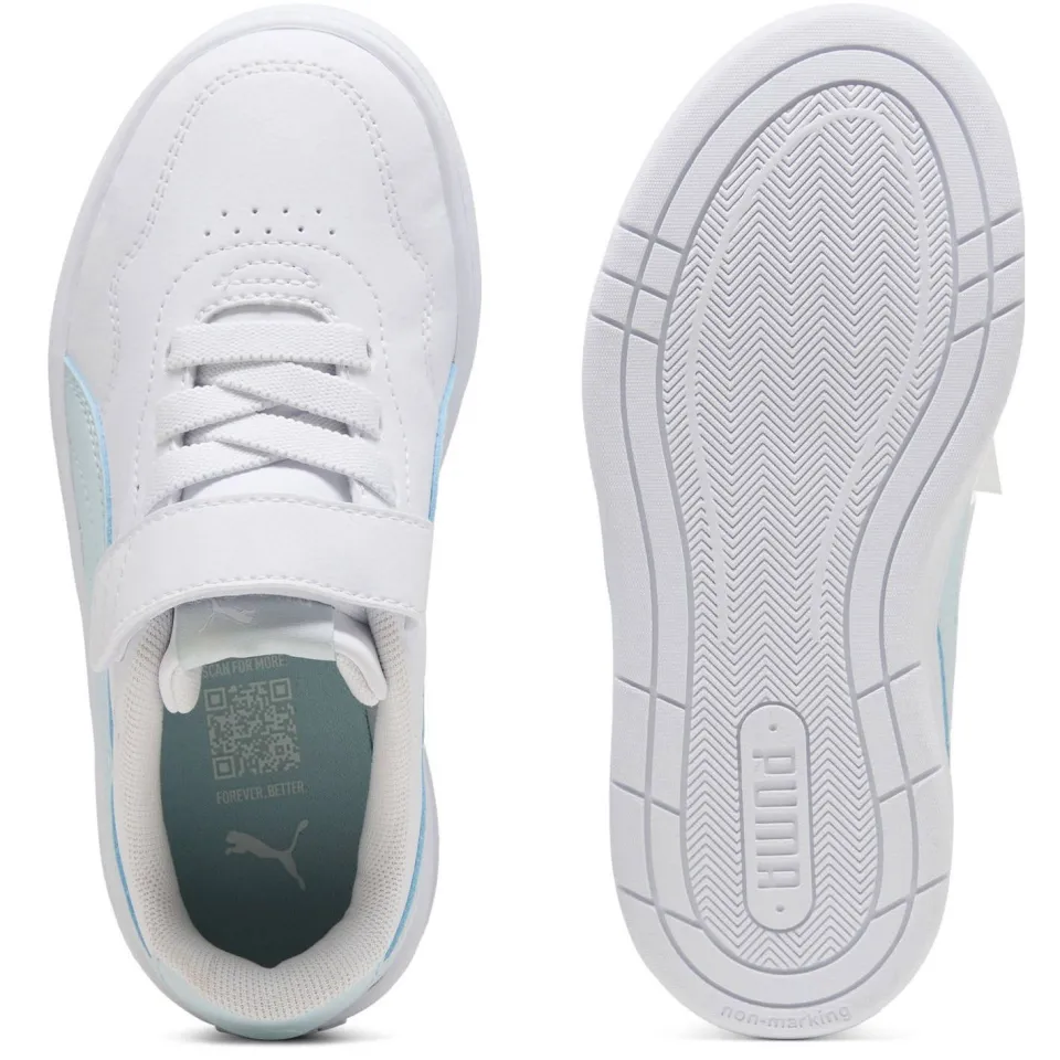 Puma Court Lally sneakers wit/lichtblauw, foto 6