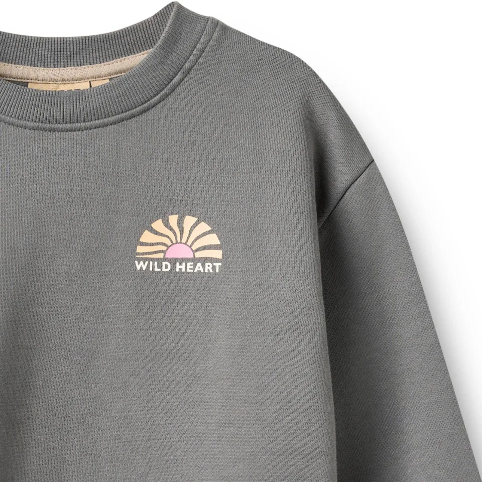 Wheat sweater met backprint - grijs, foto 6