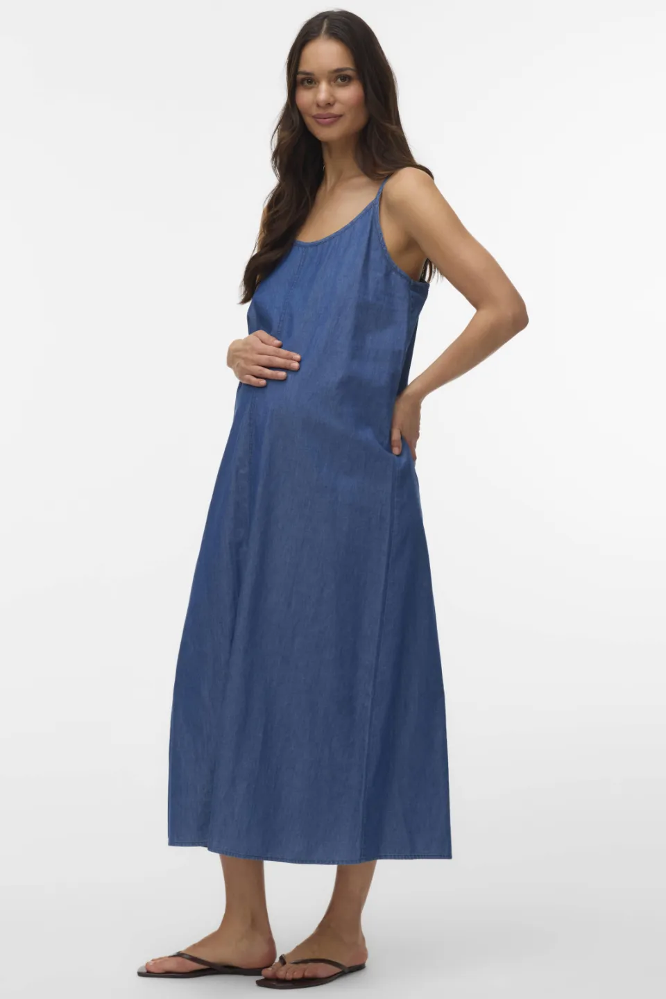 Mamalicious zwangerschapsmaxijurk blauw, foto 2