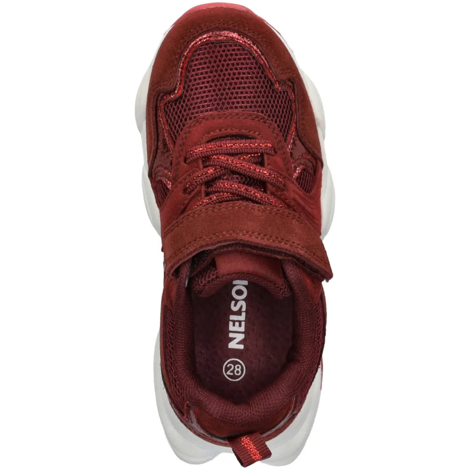 Nelson Kids chunky suède sneakers - bordeaux, foto 5