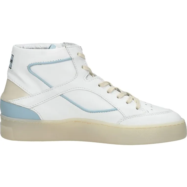 Mjus hoge veterschoen wit