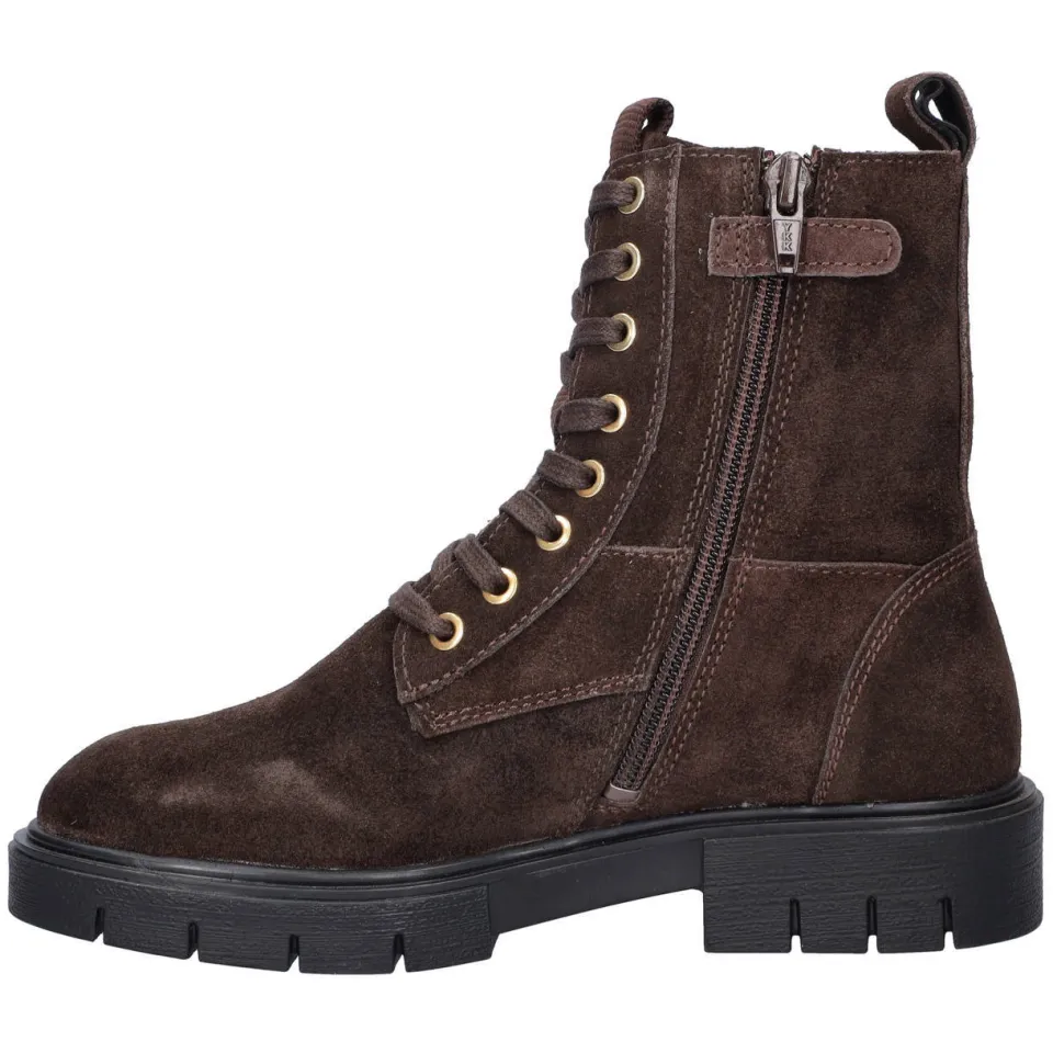Nelson Kids suède enkelboots met profielzool - bruin, foto 6