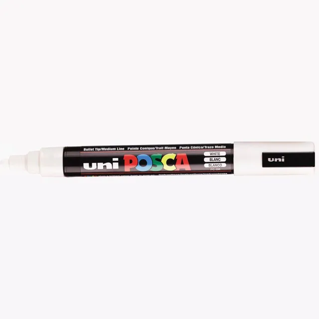 Posca marker met conische punt schrijfdikte medium wit