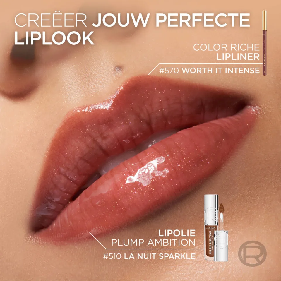 L'oréal Plump Ambition Hyaluron Lip Oil lipgloss 101 Crystal Clear roze, foto 7