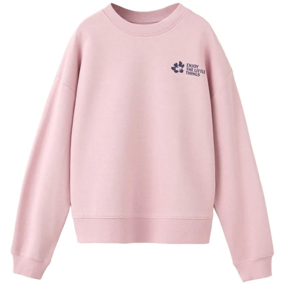 Mango Kids rechtvallende sweater met backprint - roze, foto 2