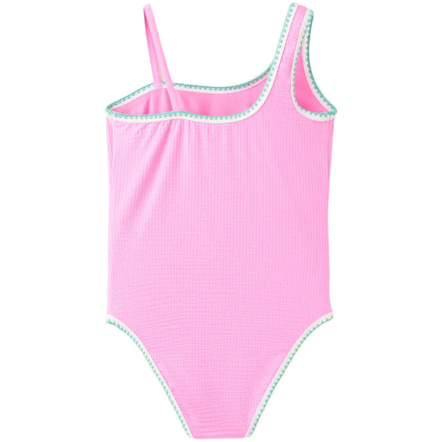 Mango Kids one shoulder badpak roze/blauw, foto 2