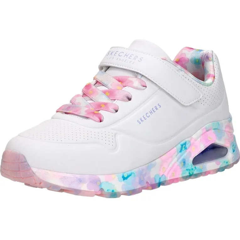 Skechers Uno Gen1 Fresh Blooms lage sneakers wit, foto 3