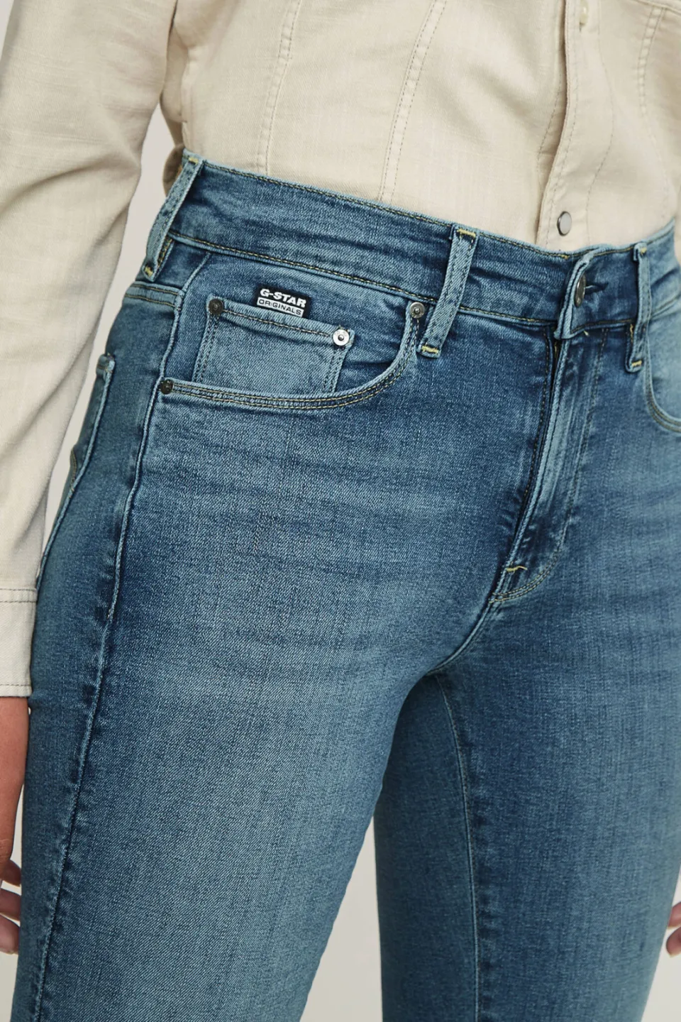 G-Star flared jeans medium blue denim, foto 6