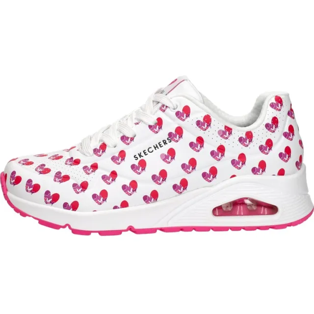 Skechers Uno Live Colorfully lage sneakers wit, foto 2