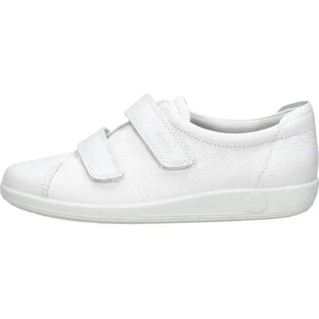 Ecco Soft 2.0 klittenbandschoenen wit, foto 2
