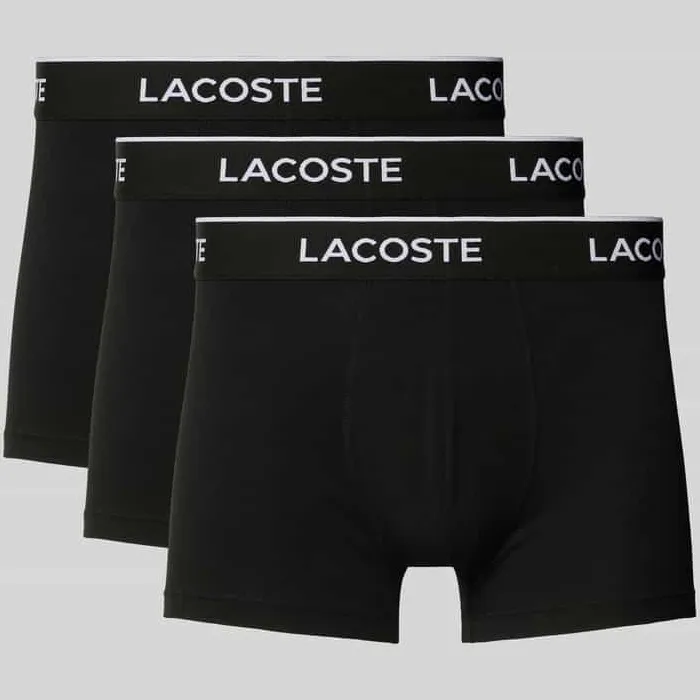 Lacoste Trunk boxershorts zwart 3-pack, foto 5