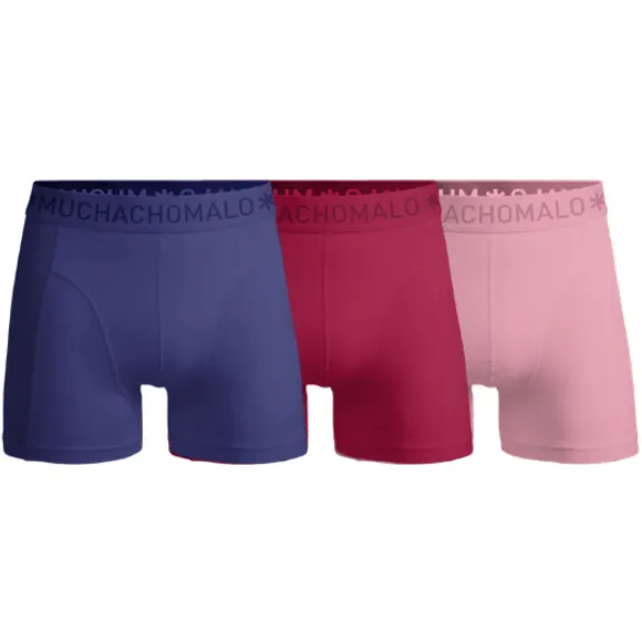 Muchachomalo Men 3-pack boxer shorts solid Veelkleurig