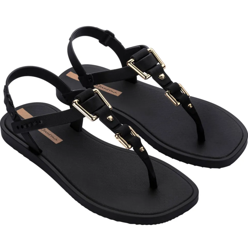 Ipanema sandalen zwart/goud, foto 4
