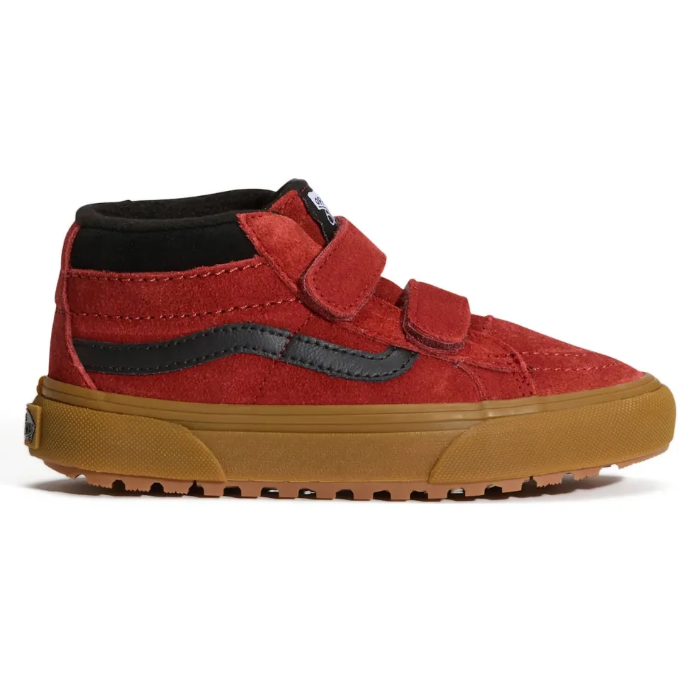 Vans SK8-Mid Reissue V hoge sneakers rood/bruin, foto 3