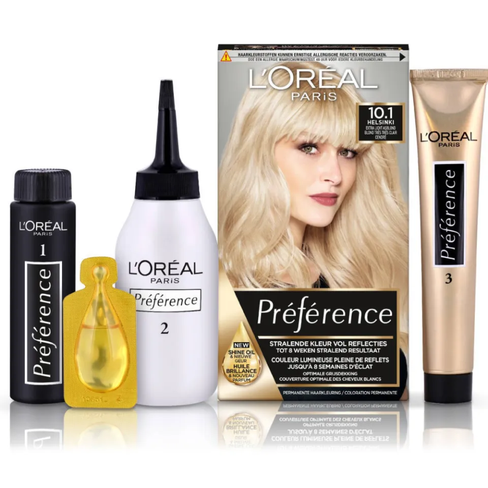 L'oréal Préférence 10.1 Helsinki haarkleurmiddel extra licht asblond, foto 5