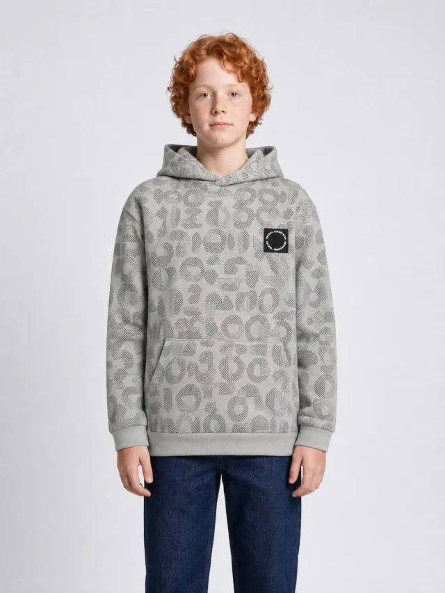 Petrol Industries hoodie met logo - grijs