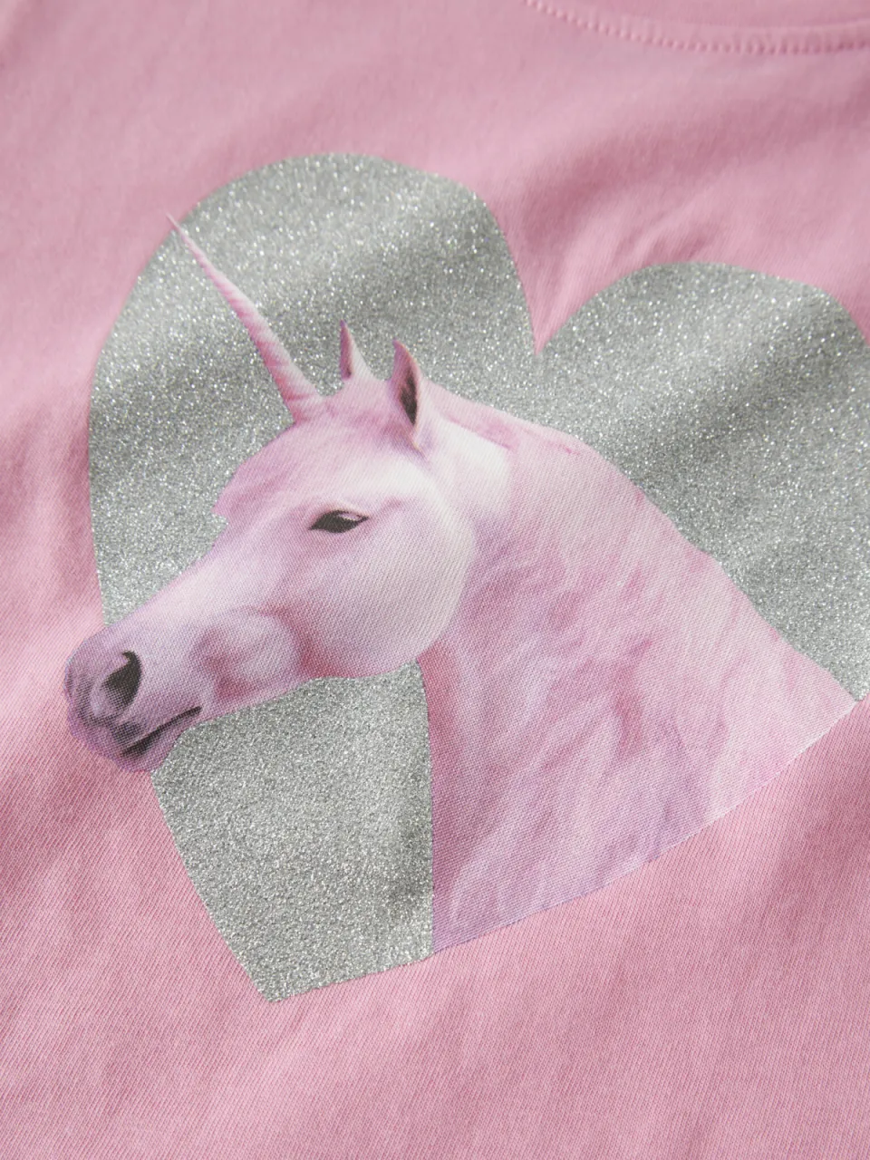 NAME IT t-shirt roze met glitter, foto 4