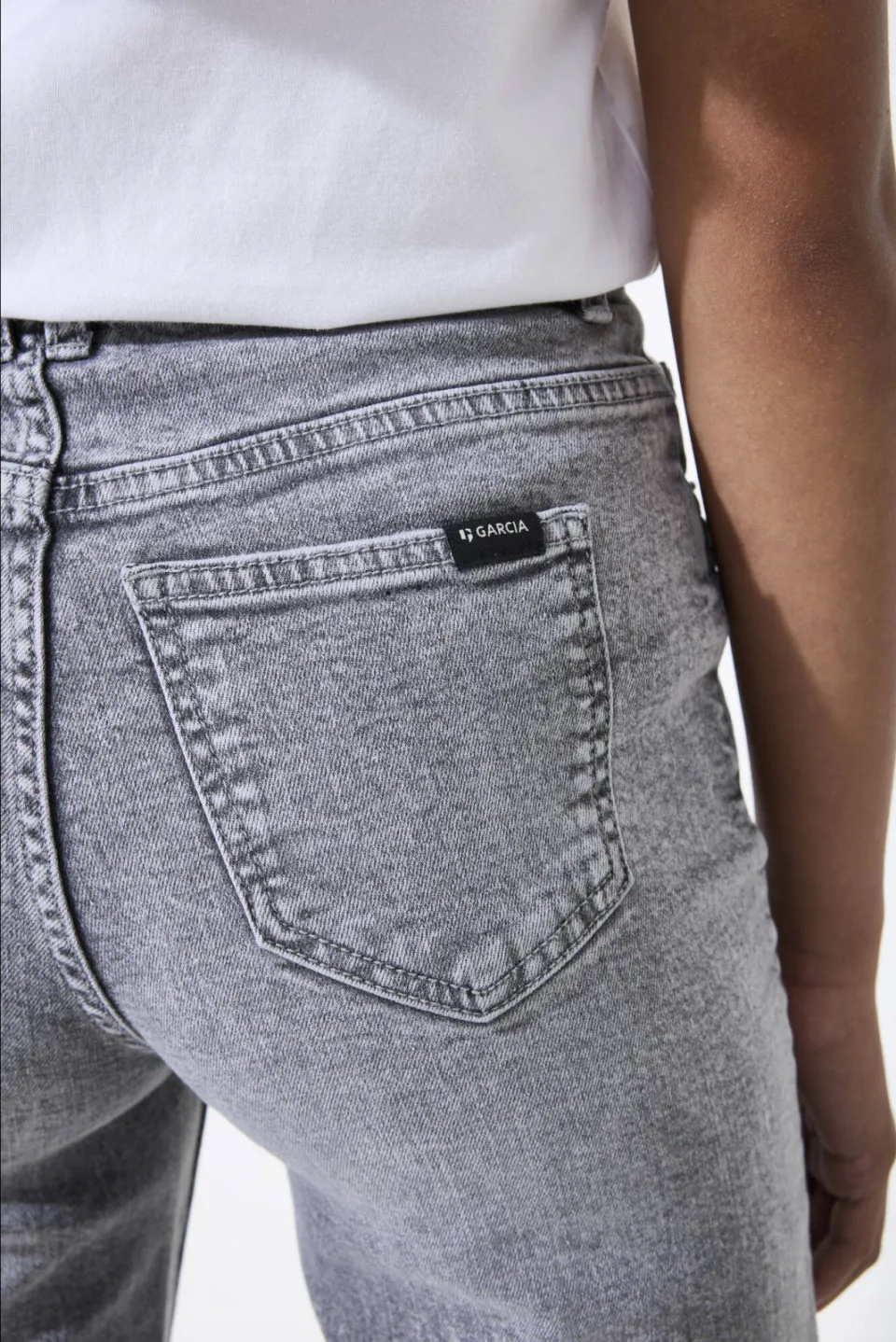 Garcia Ilvy Straight high waist straight leg jeans grey denim, foto 5