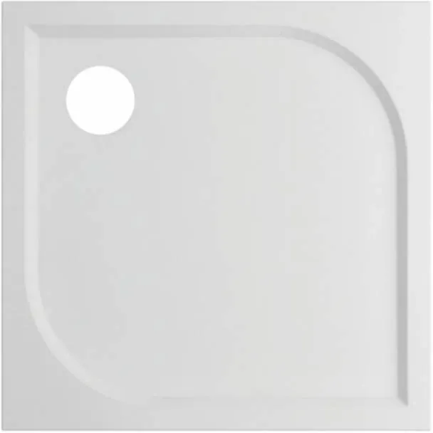 Go by Van Marcke Argon douchebak 90x90x3 cm polybeton wit