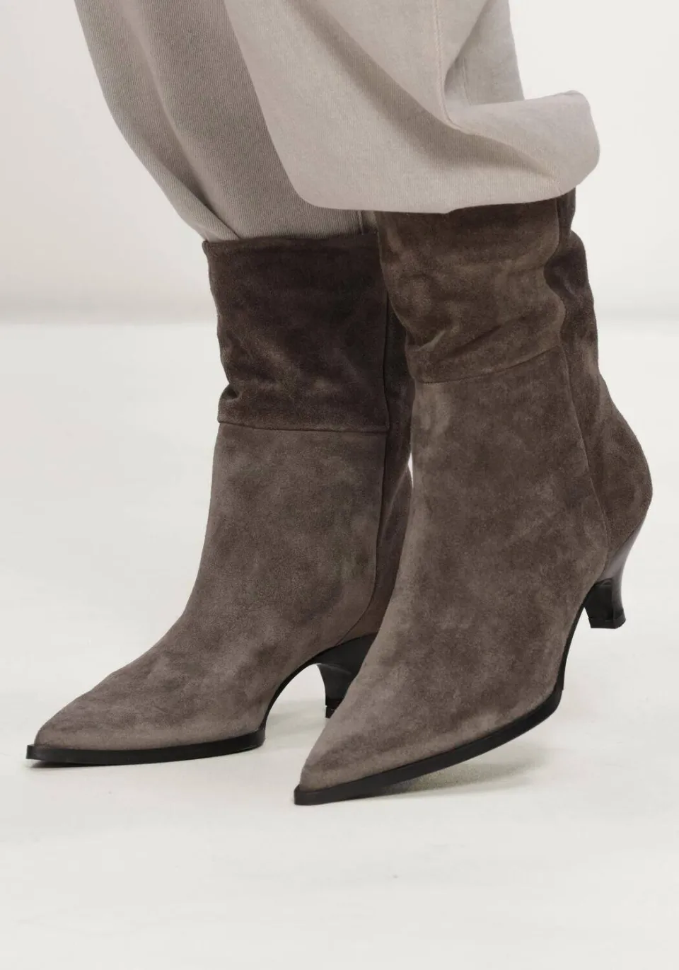 Lina Locchi Enkellaarsjes Av 254 Khaki, foto 5