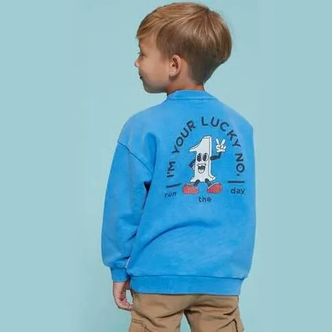 Sturdy sweater Run the Day blauw, foto 5