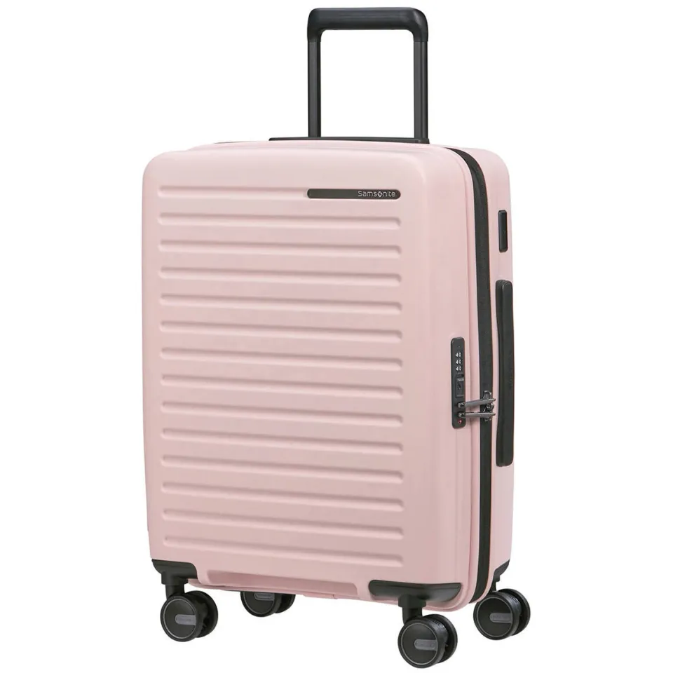 Samsonite trolley Restackd 55 cm. Expdanble lichtroze