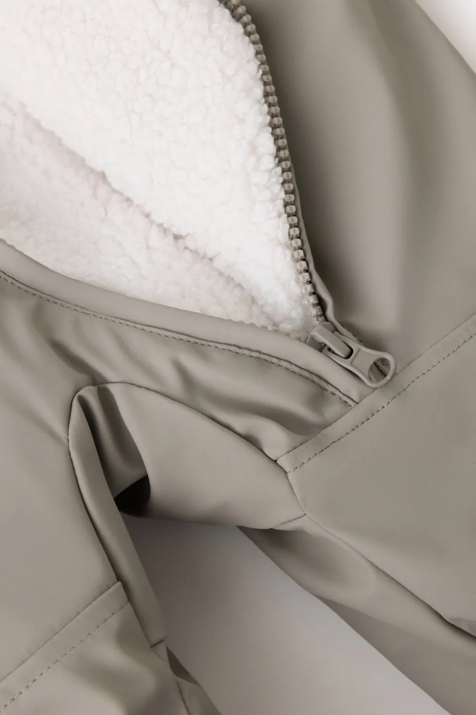 Mango gewatteerde winteroverall taupe, foto 2