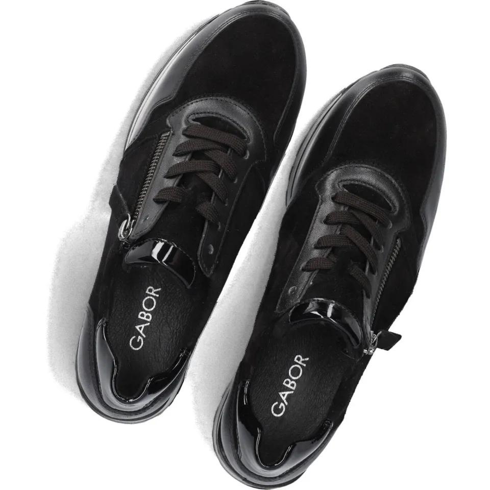 Gabor Sneakers 528 Zwart, foto 6